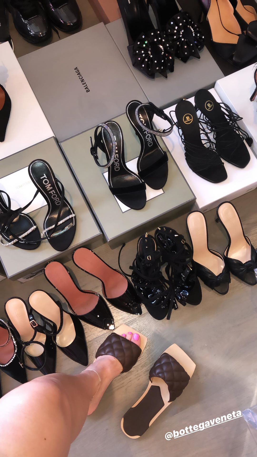 Kylie Jenner shows off impressive shoe collection while trying on