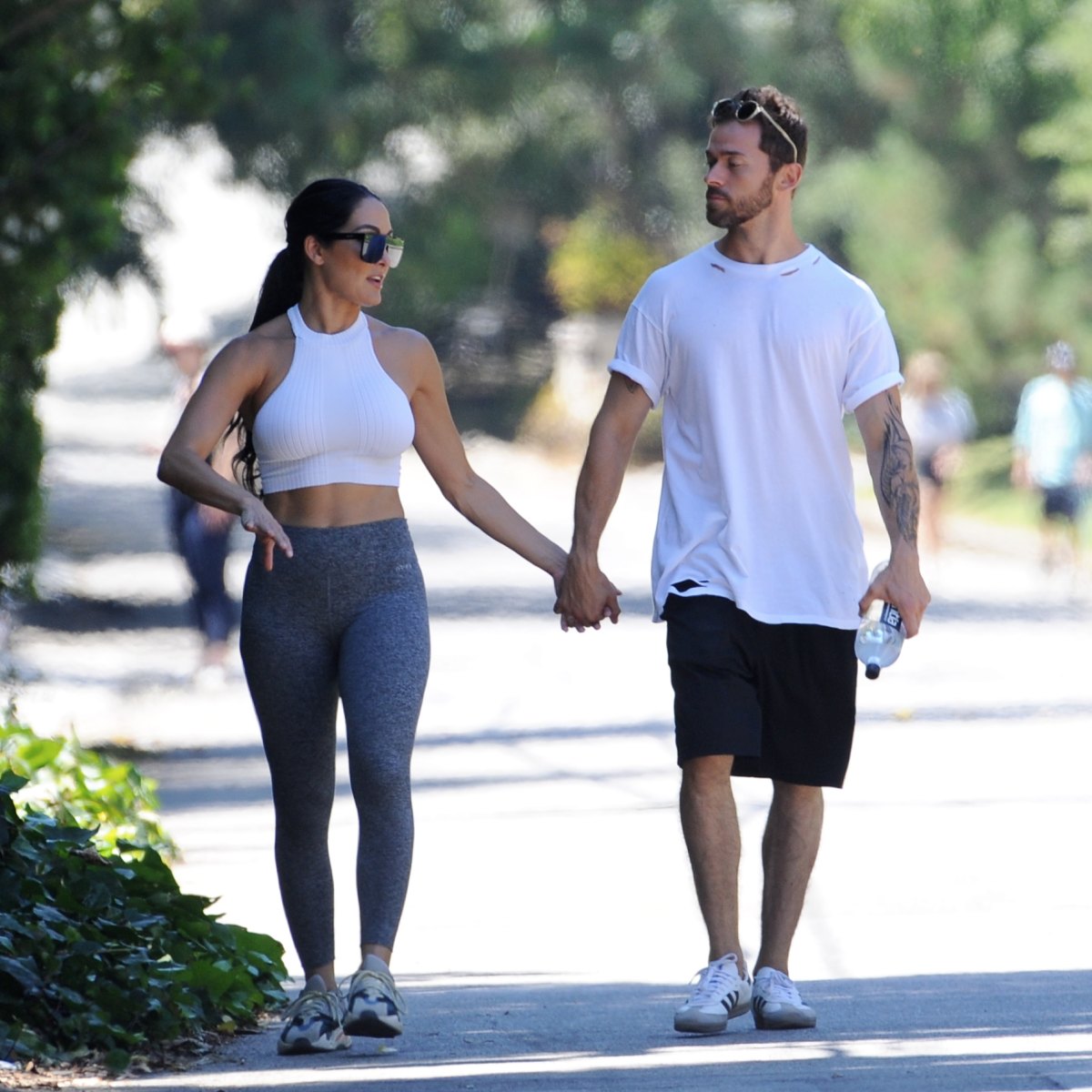 Nikki Bella & Artem Chigvintsev Hold Hands On Lunch Date — Pic