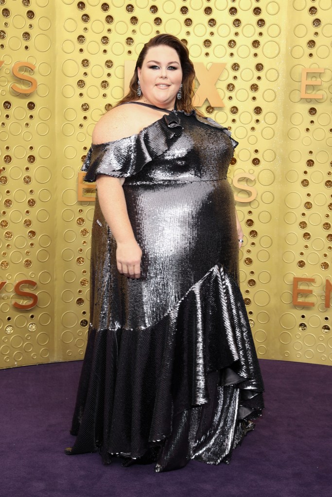 Chrissy Metz 2019 Emmys Red Carpet: She Slays in a Metallic Dress!