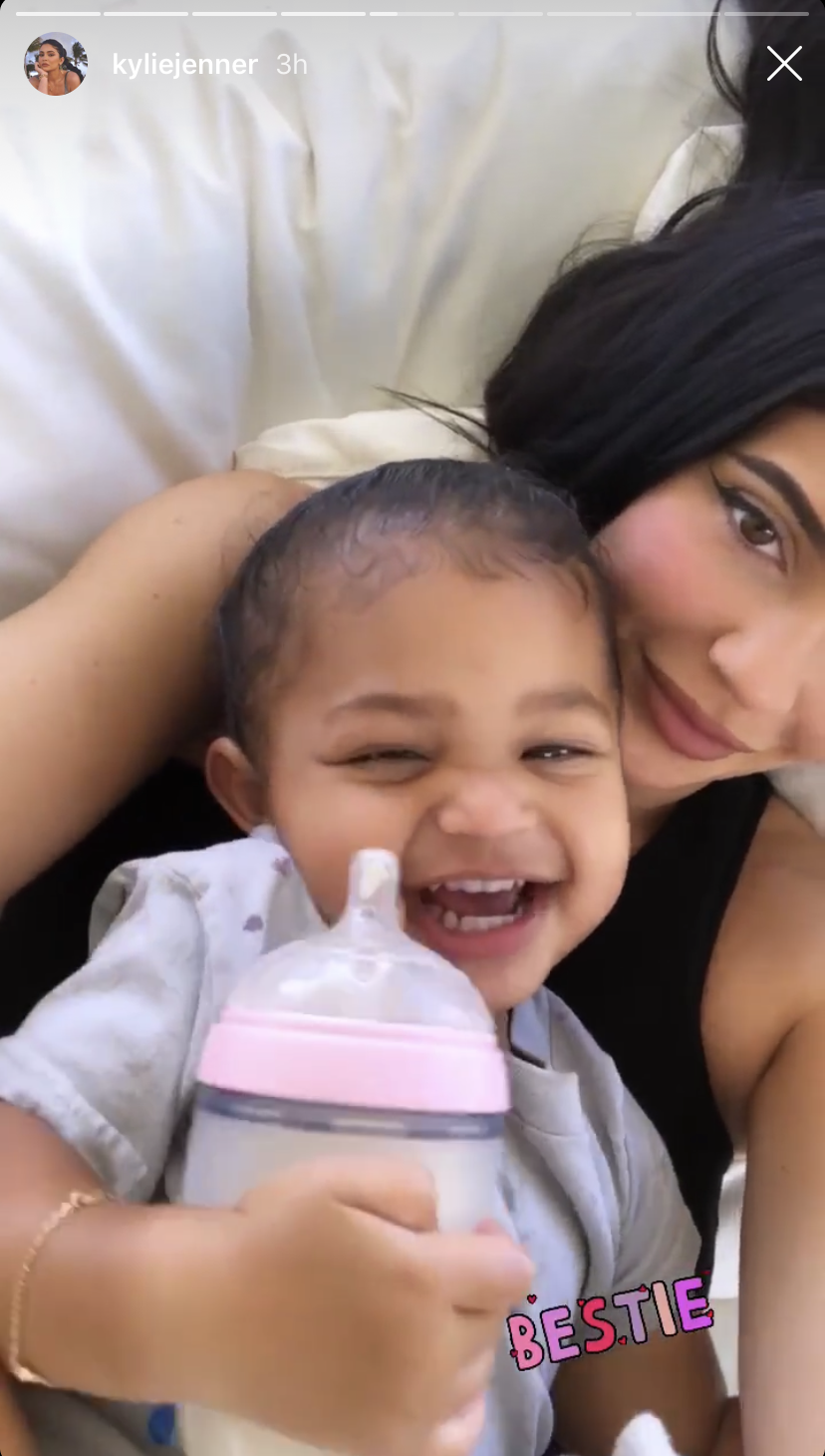 Kylie Jenner Snuggles With Her 'Sick Baby' Stormi on Instagram | Life ...