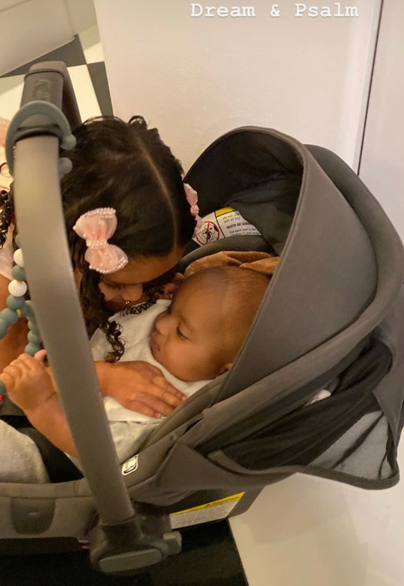 North West Sweetly Wraps Cousin Dream Kardashian's Birthday Gifts