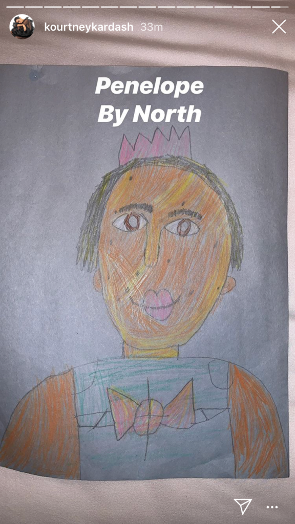 North West's Drawing of Cousin Penelope Disick Is Absolutely Iconic