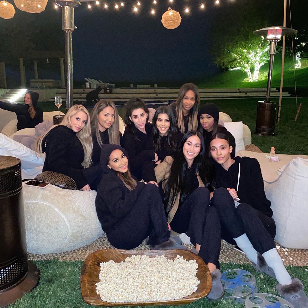 Adrienne Bailon Gets Cozy With the Kardashians at Poosh s Movie