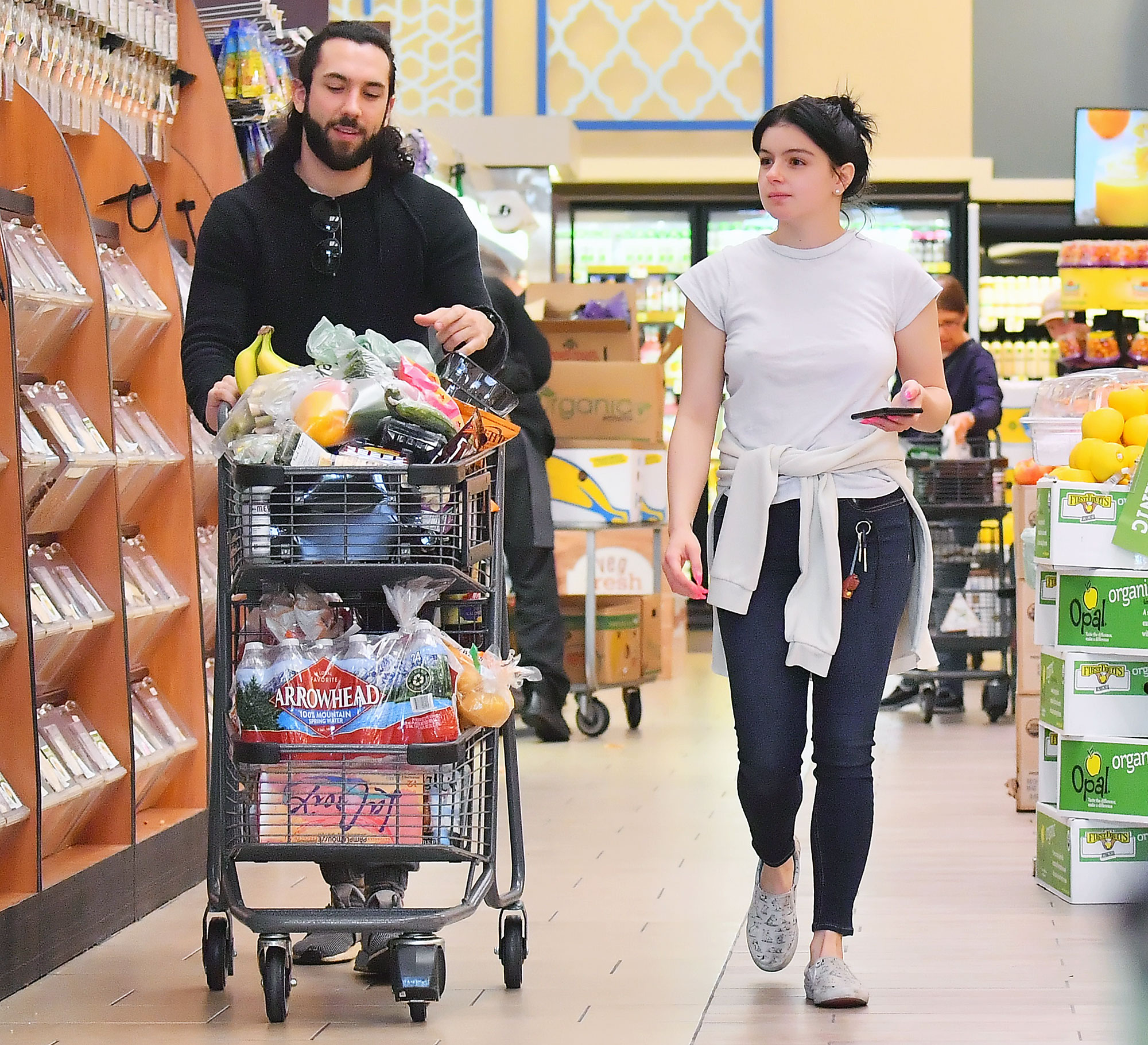 Ariel Winter Goes Braless While Grocery Shopping: See Photos