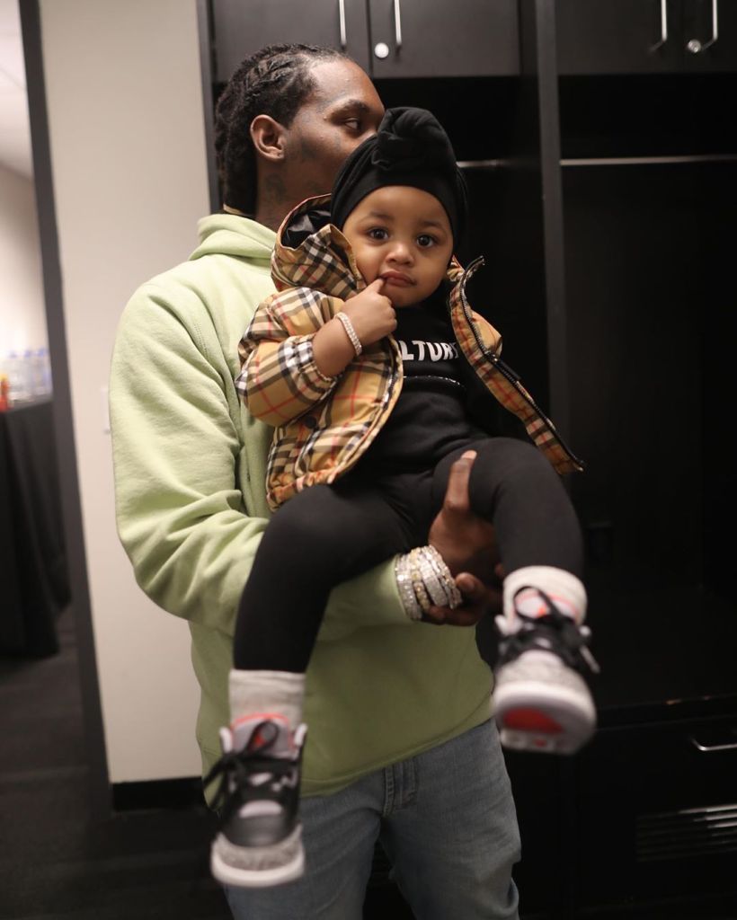 Cardi B And Offset Play With Daughter Kulture Following Grammy Awards