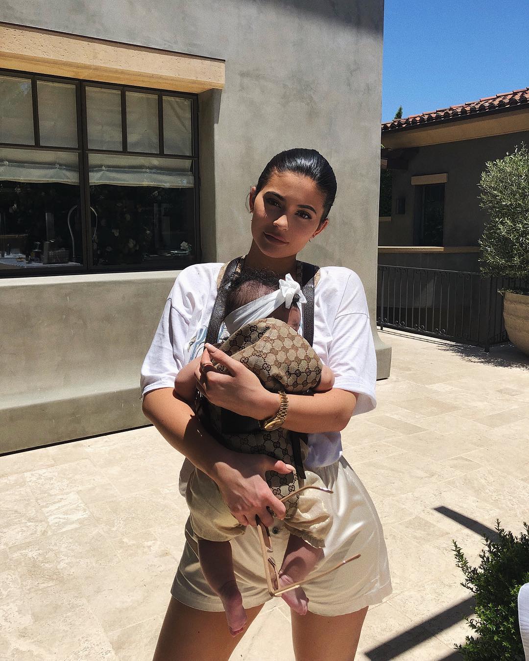 Stormi Webster's Gucci Baby Carrier