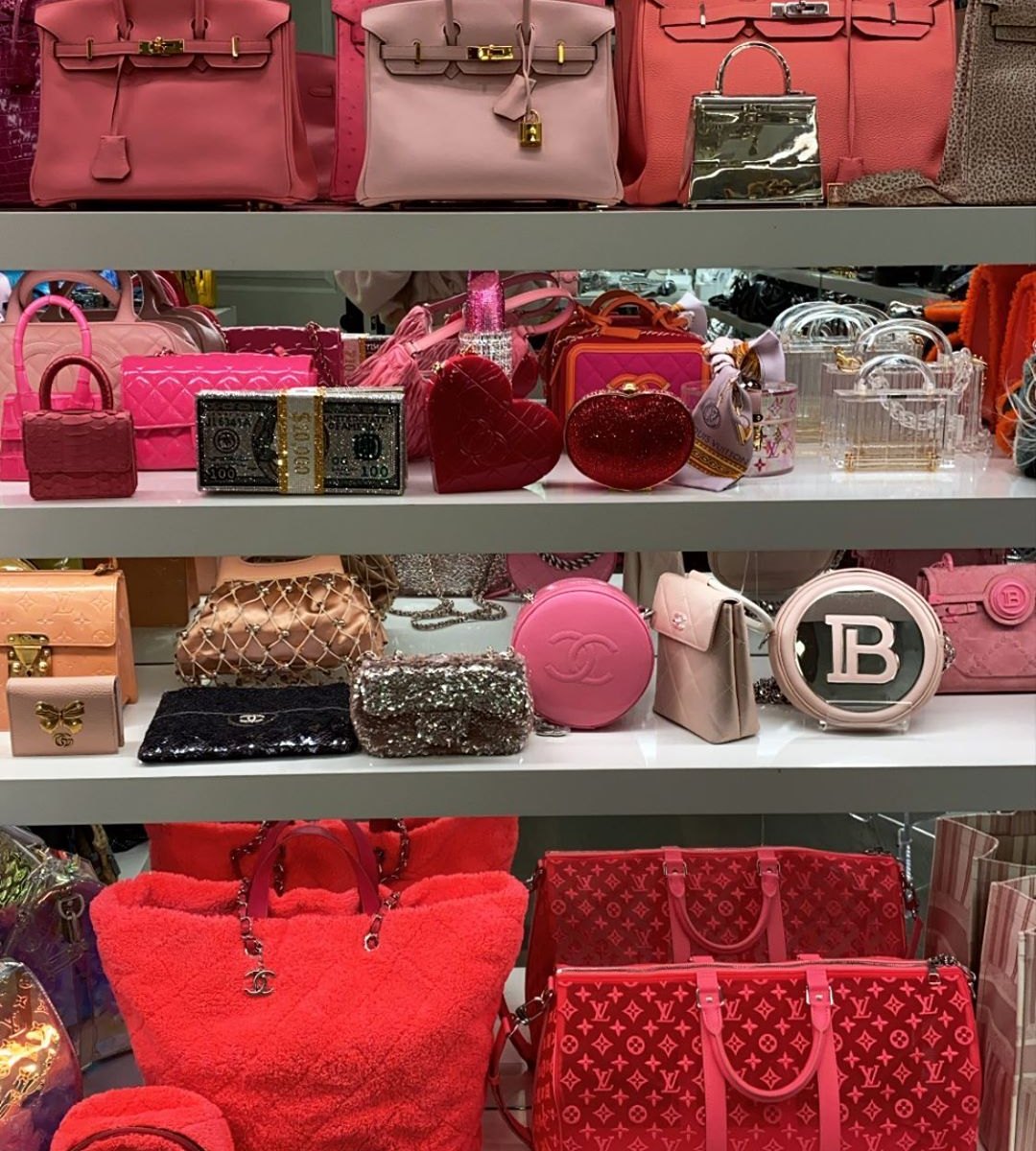 Kylie Jenner Pink Handbag Collection Estimated To Be Worth £92,000