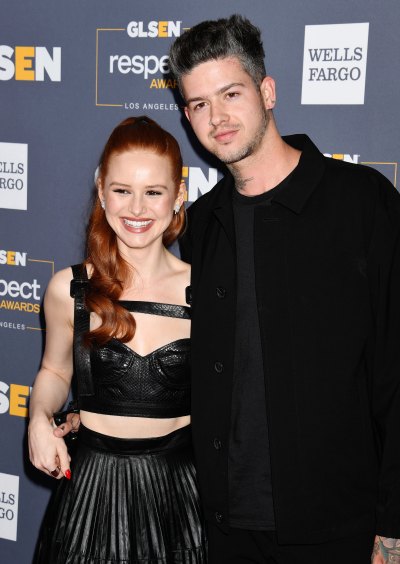Madelaine Petsch and Travis Mills attend Lucky Brand Presents