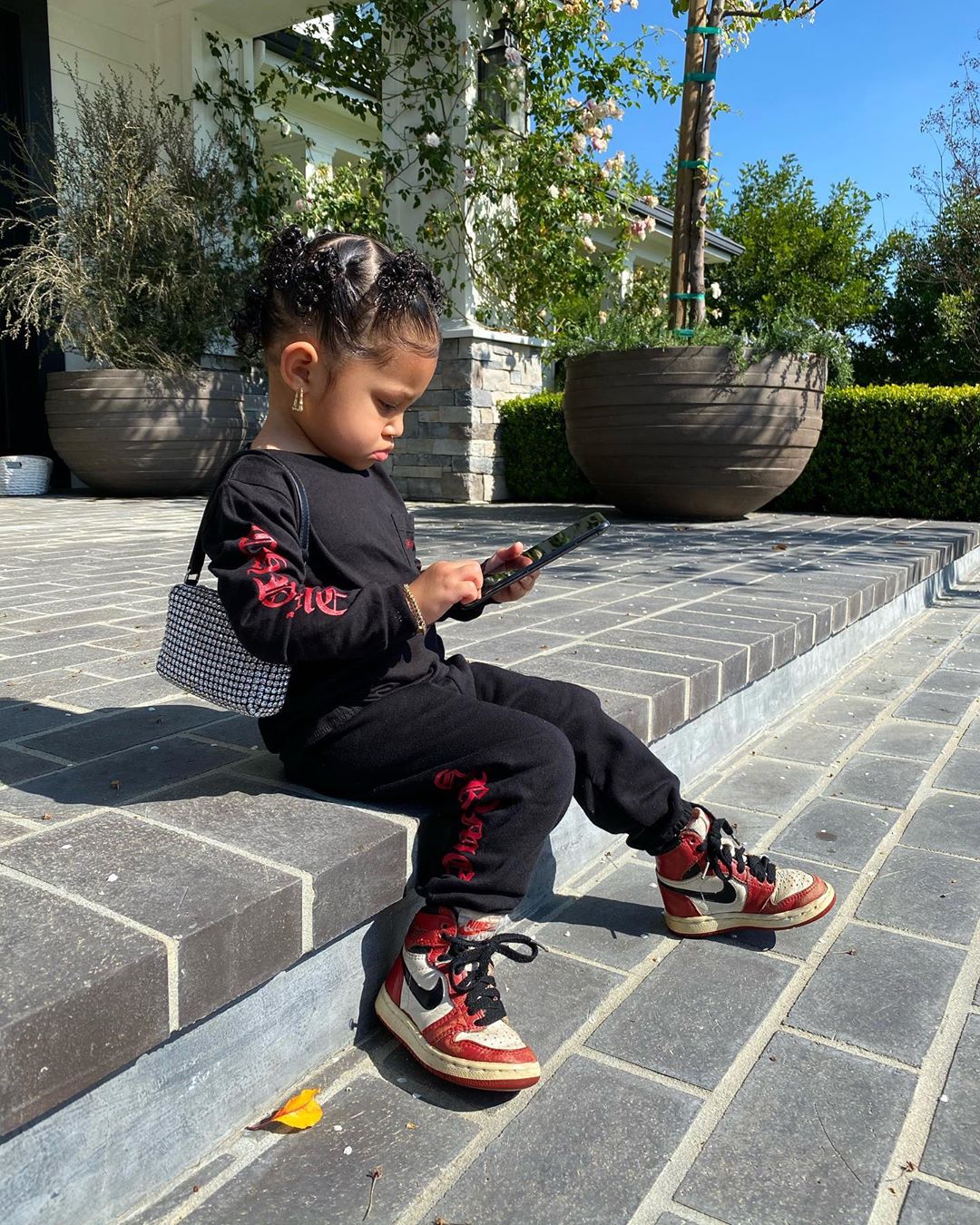 Kylie Jenner Shares Stormi's New Chrome Hearts Custom Outfit