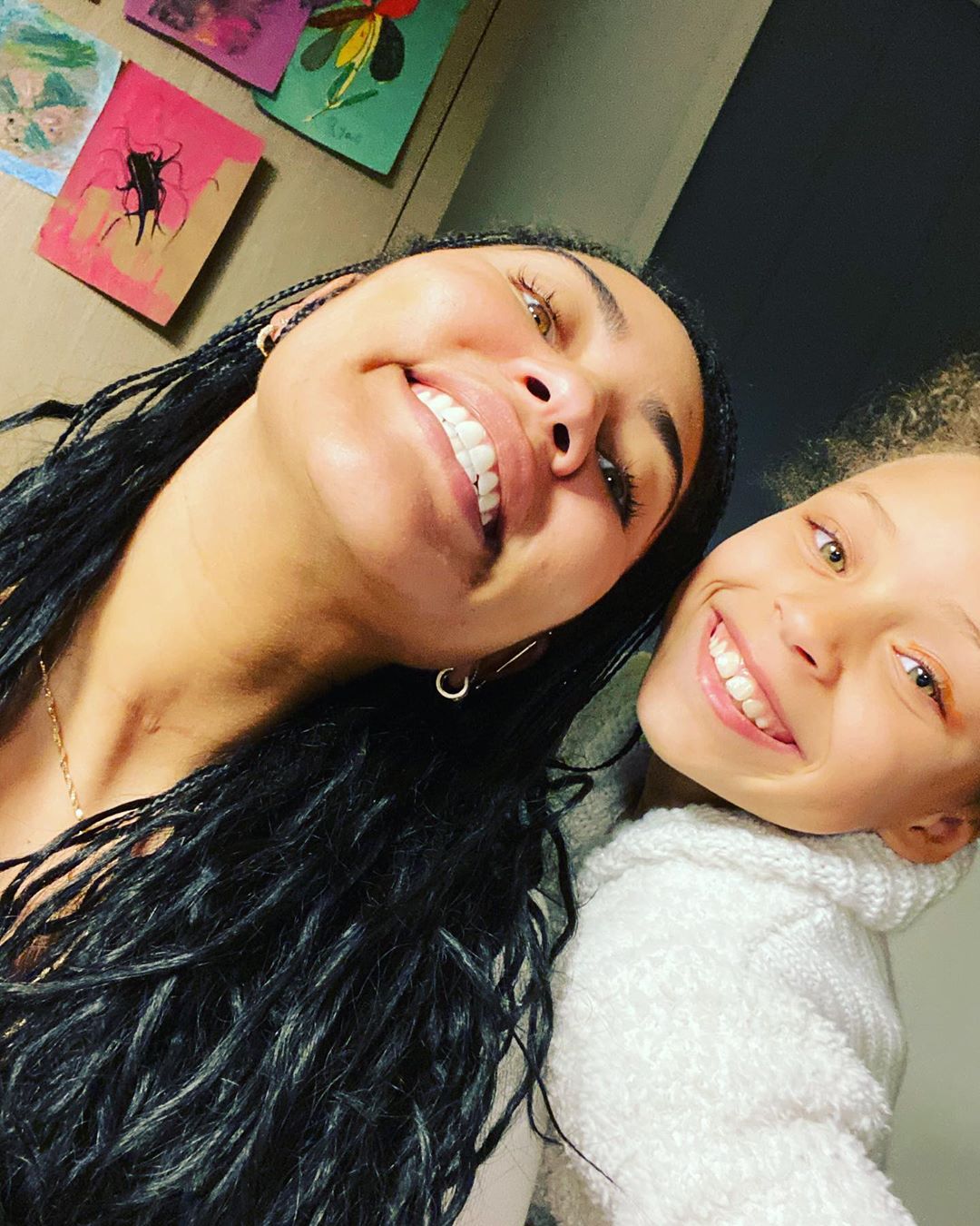 Ayesha Curry and Riley Curry Smile Together