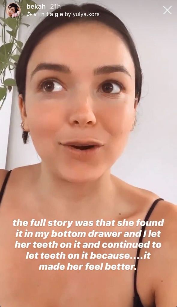 Bekah Martinez's IG story