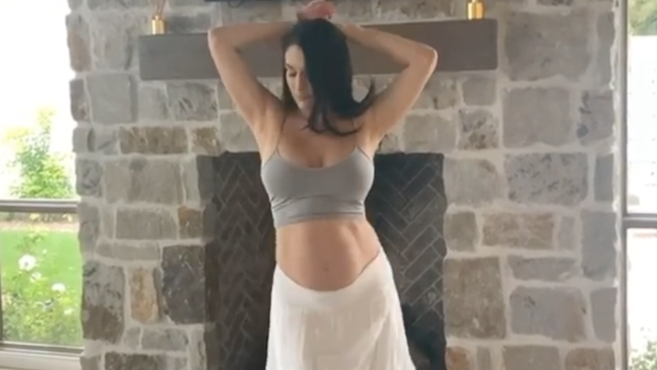 Nikki Bela Porn Video - Nikki Bella Shows Baby Bump and 'Inner Shakira' in Sexy Dance Video