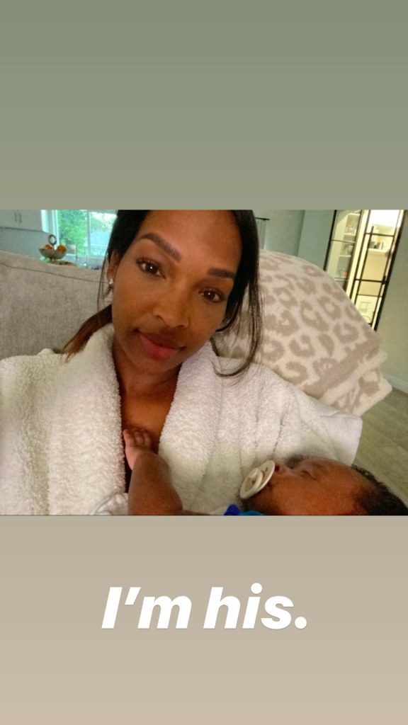 Malika Haqq Snaps a Selfie With Newborn Son Ace Flores: 'I ...