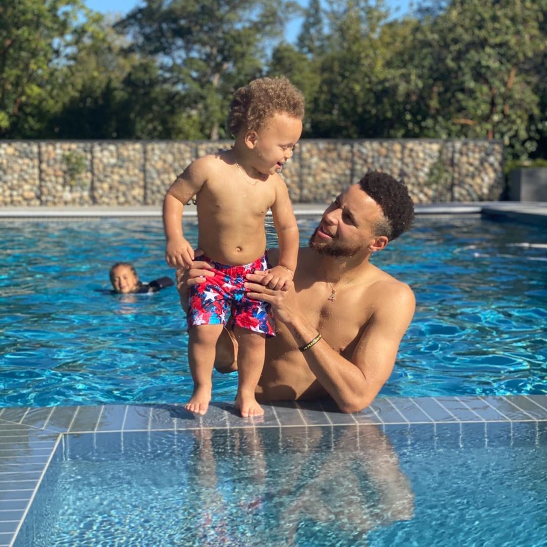 Stephen and Ayesha Curry Home Tour Pool