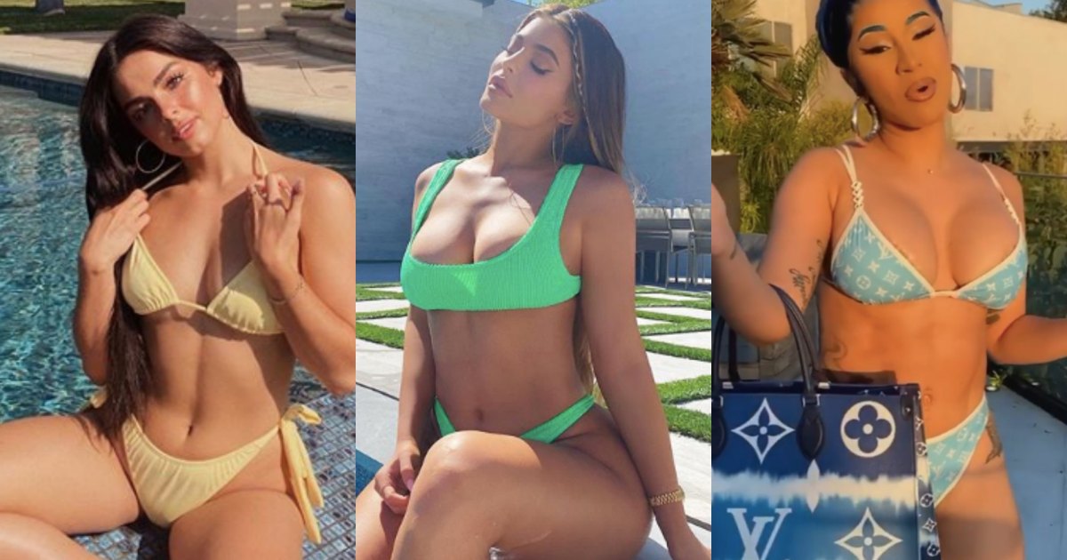 Celebrities in Bikinis and Swimsuits: Pics of Kylie Jenner, Lizzo