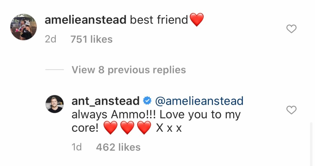 Ant Anstead daughter comment