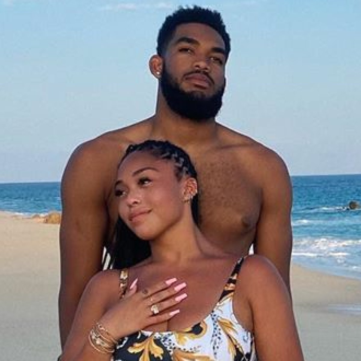Black Nude Beach Sex Couples - Jordyn Woods, New BF Karl-Anthony Towns Go IG Official: Photos