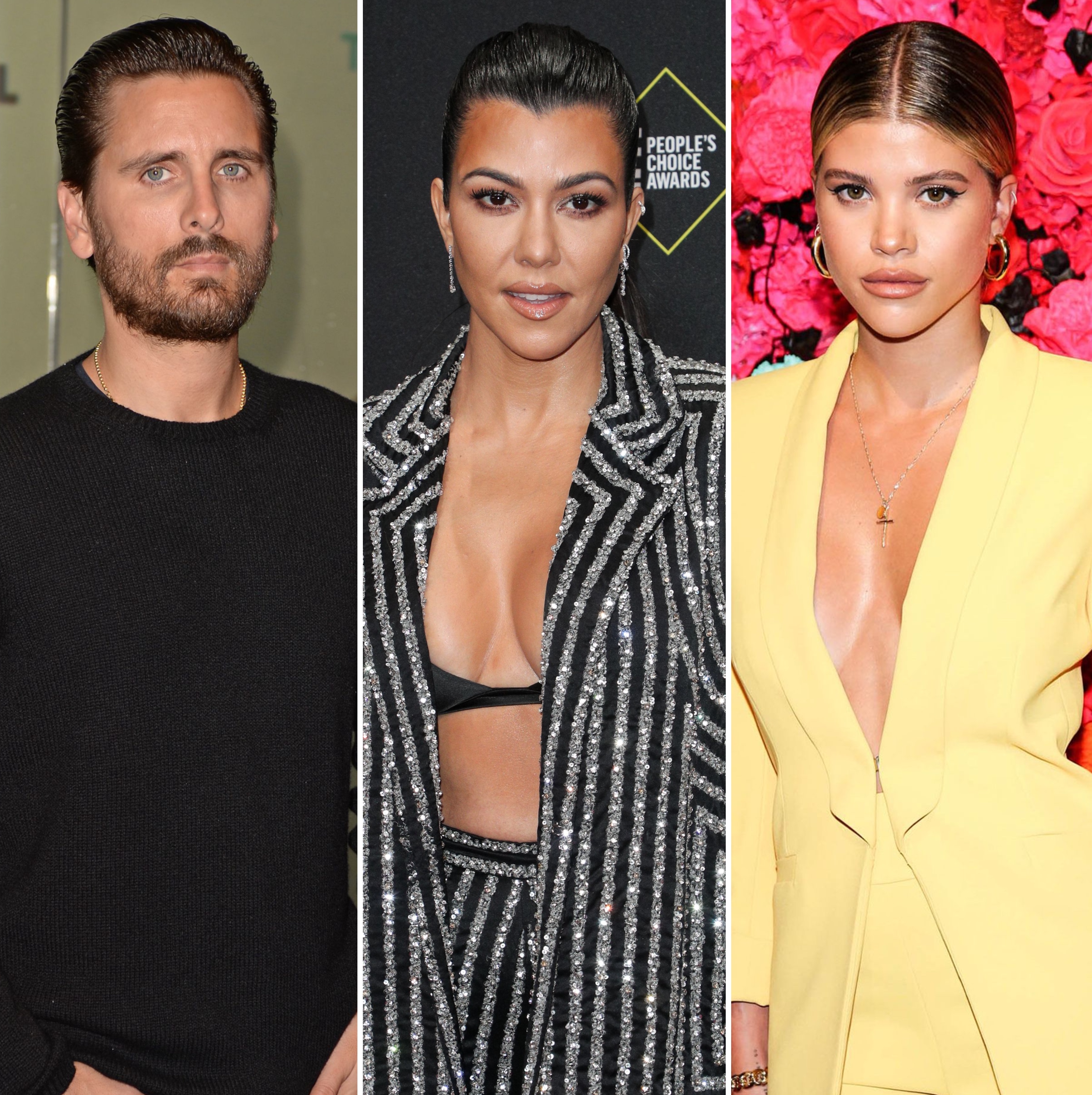 Kourtney Kardashian and ex Scott Disick emerge from the same house