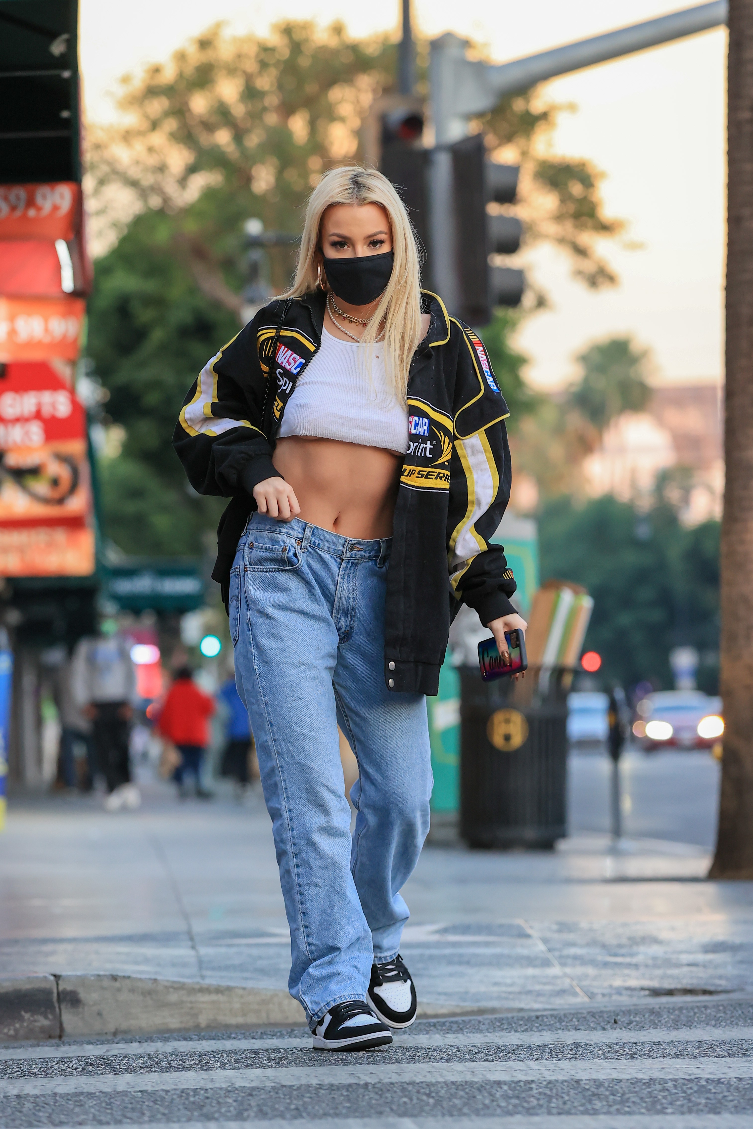 Tana Mongeau Flaunts Toned Abs In Crop Top While Out In La Life And Style