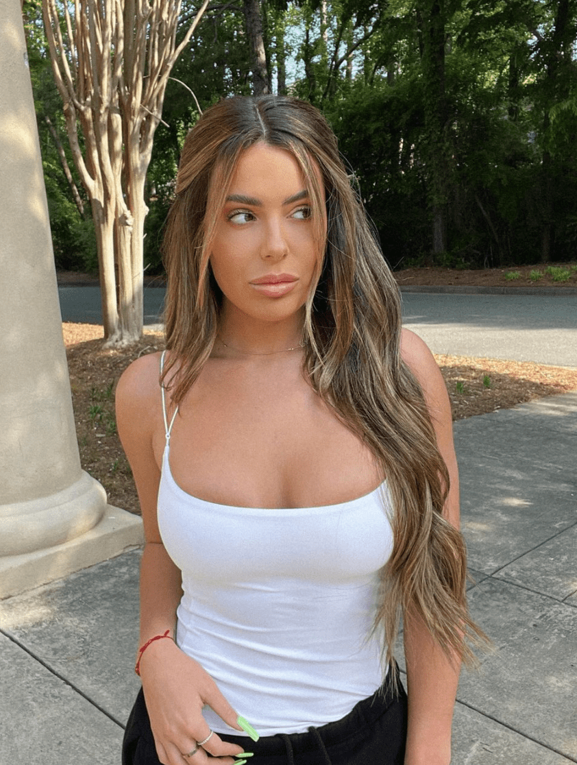 Brielle Biermann almost slips out of tiny bikini in new pics as