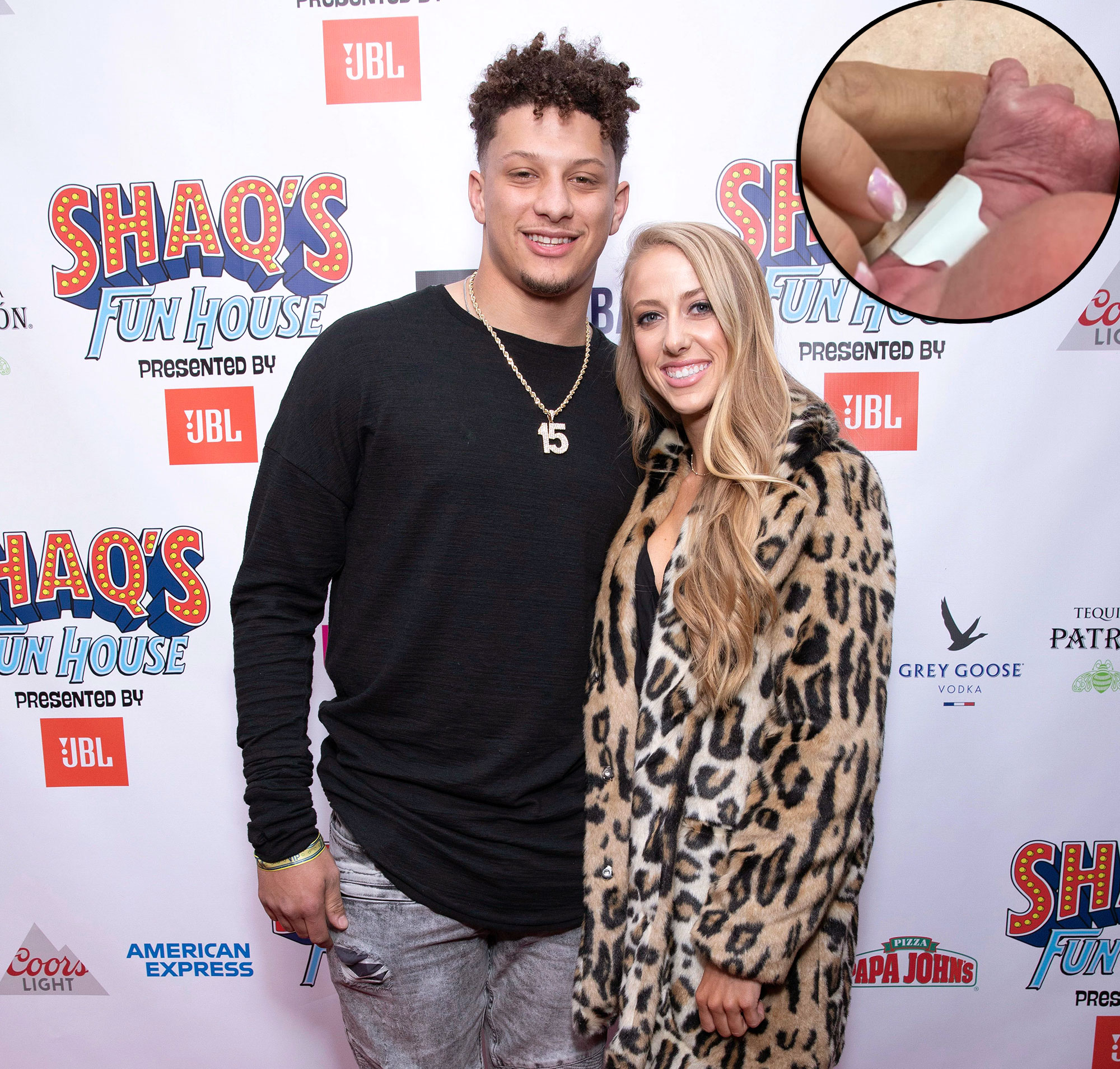 NFL star Patrick Mahomes gifts baby Sterling with little black
