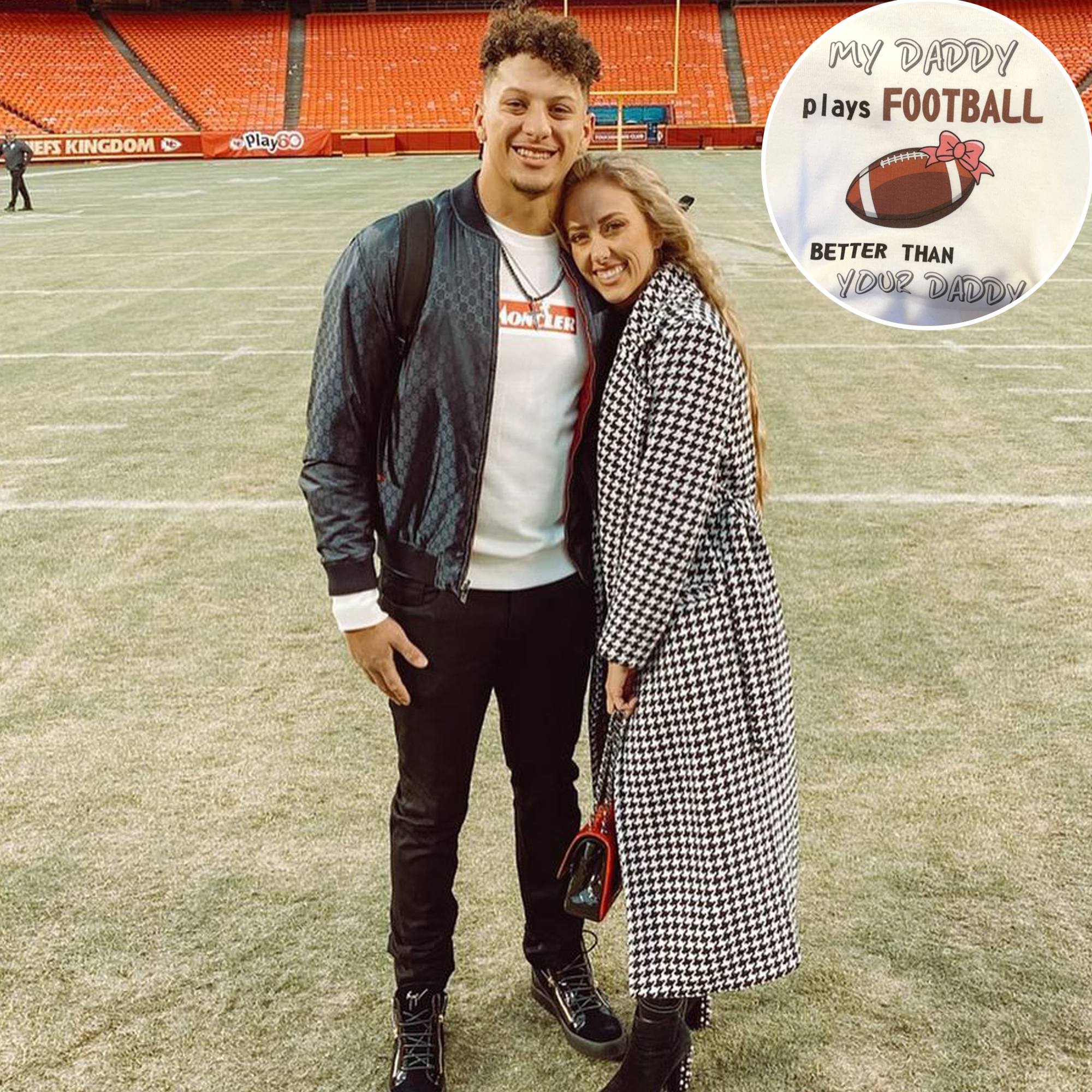 Brittany Mahomes' Kids Wear Matching Looks to Cheer on Dad: Photos