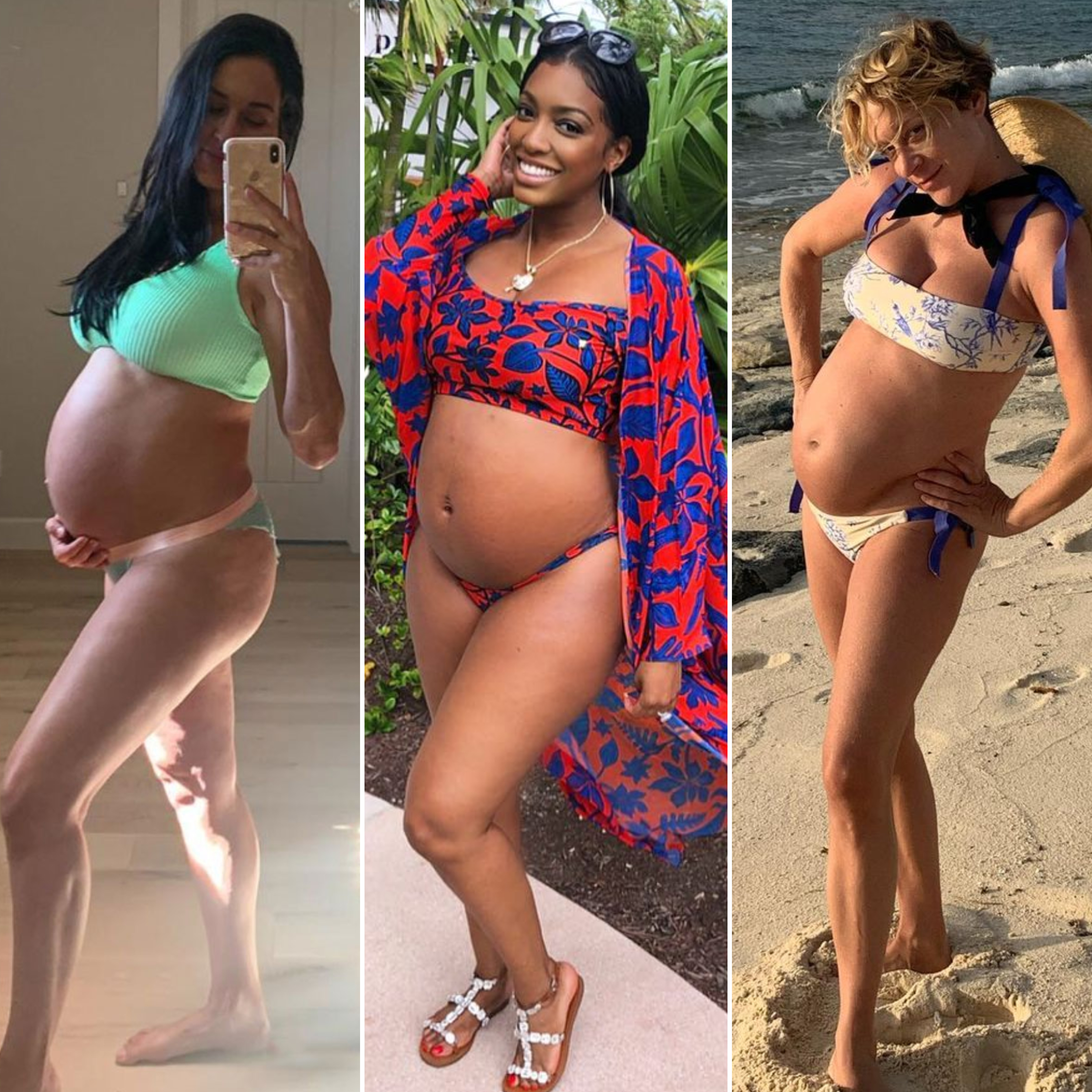2960px x 2960px - Pregnant Celebrities in Bikinis: Stars Show Off Baby Bumps