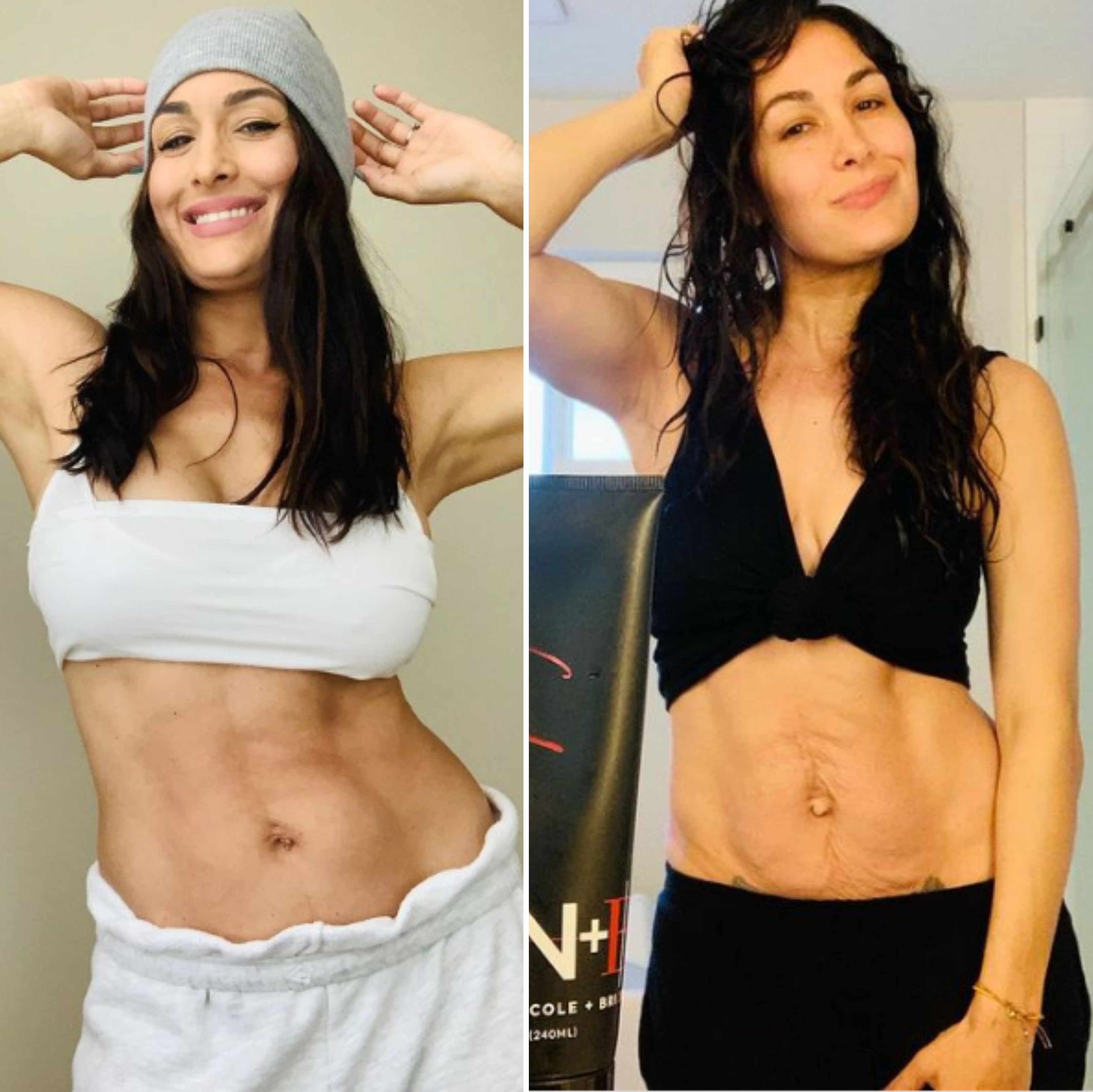 Nicki Bella Sexy Teen Xxxvideo - Nikki and Brie Bella's Post-Baby Bodies: Photos After Welcoming Sons