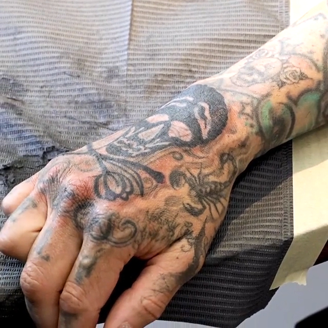 Travis Barker Flaunts Shady Tattoo Over Portrait Of Ex Shanna Moakler