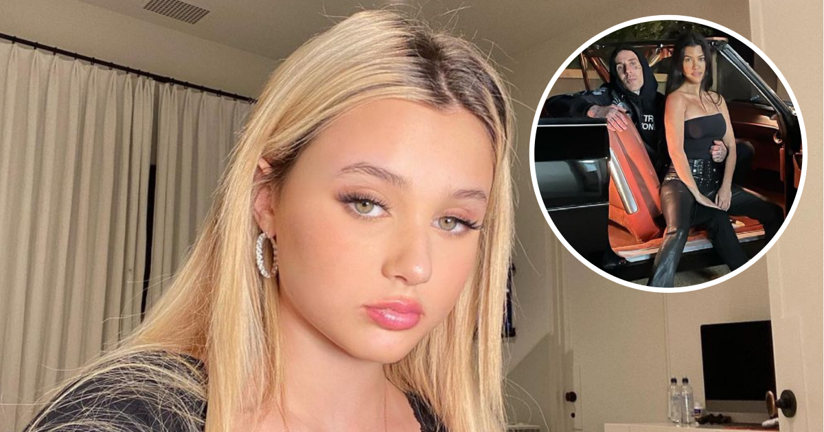 Alabama Barker Shares TikTok With Travis and Kourtney Kardashian