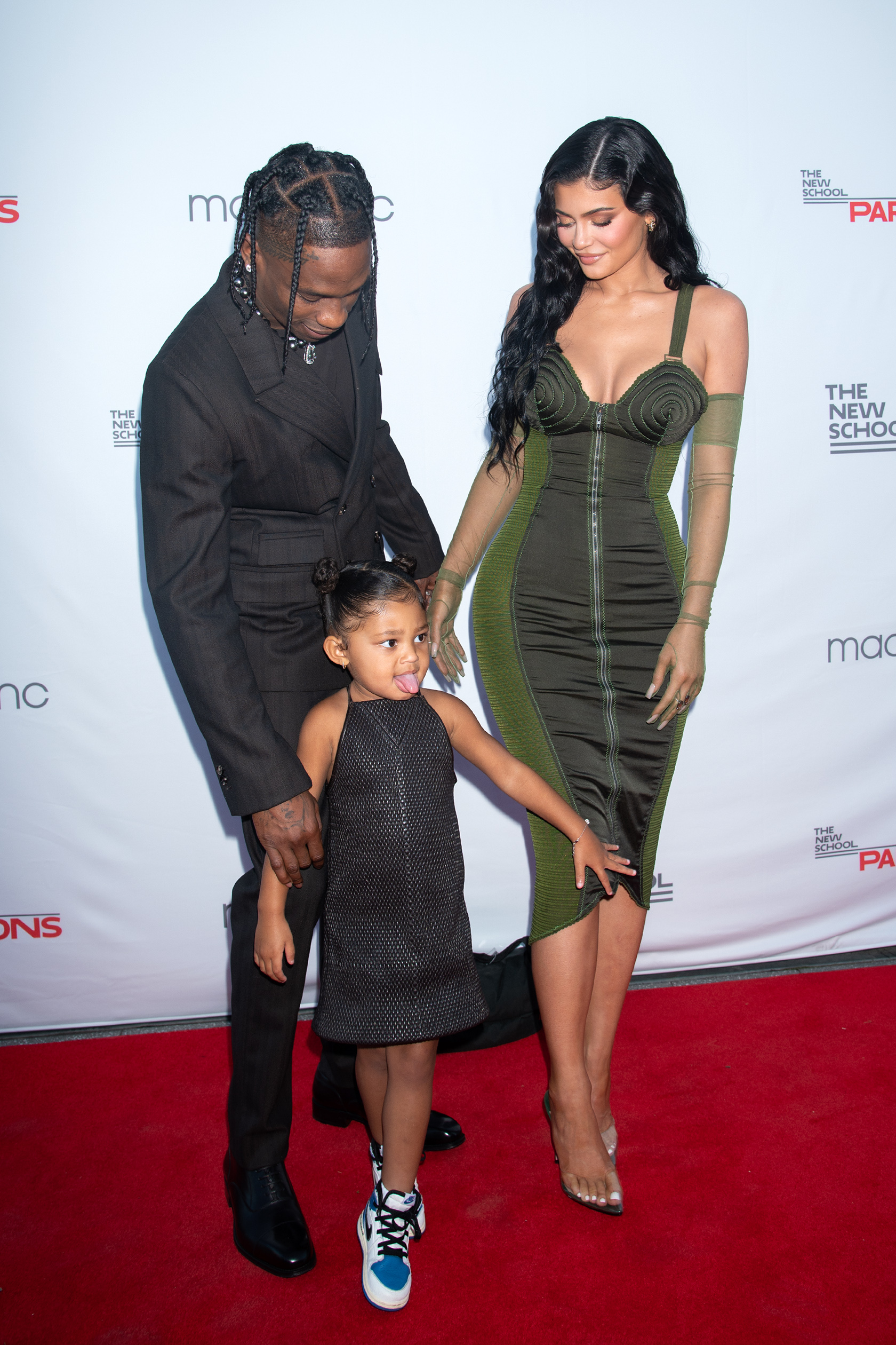 Travis Scott Says He Loves Wifey Kylie Jenner at Gala With Stormi
