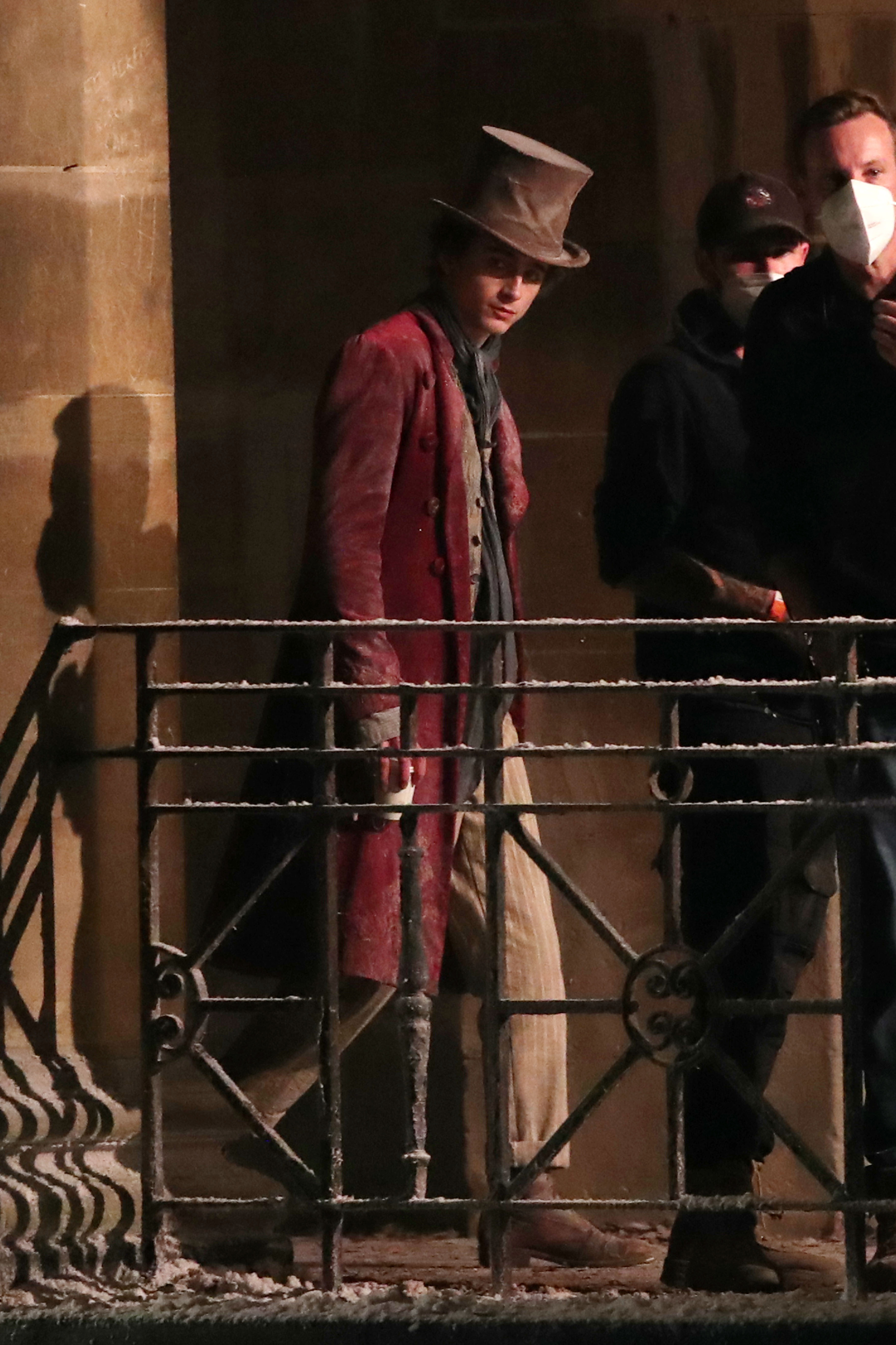 Timothee Chalamet as Willy Wonka on Set: Photos of the Actor