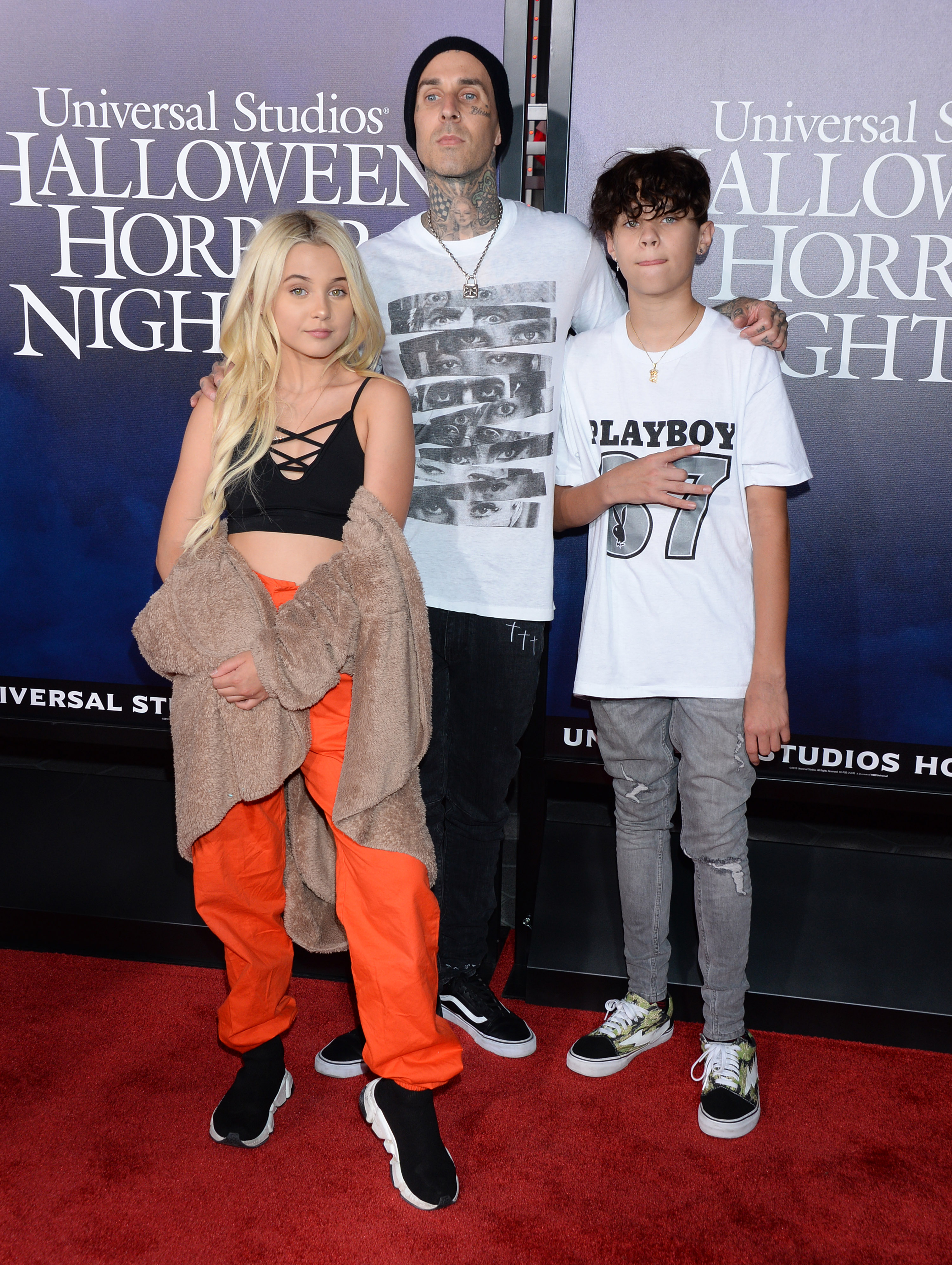 Travis Barker and His Kids Best Red Carpet Moments in Photos