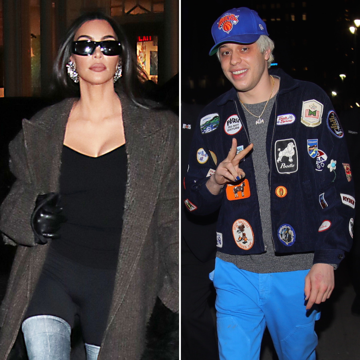Bedroom buddies? Kim Kardashian and Pete Davidson wear matching PJs