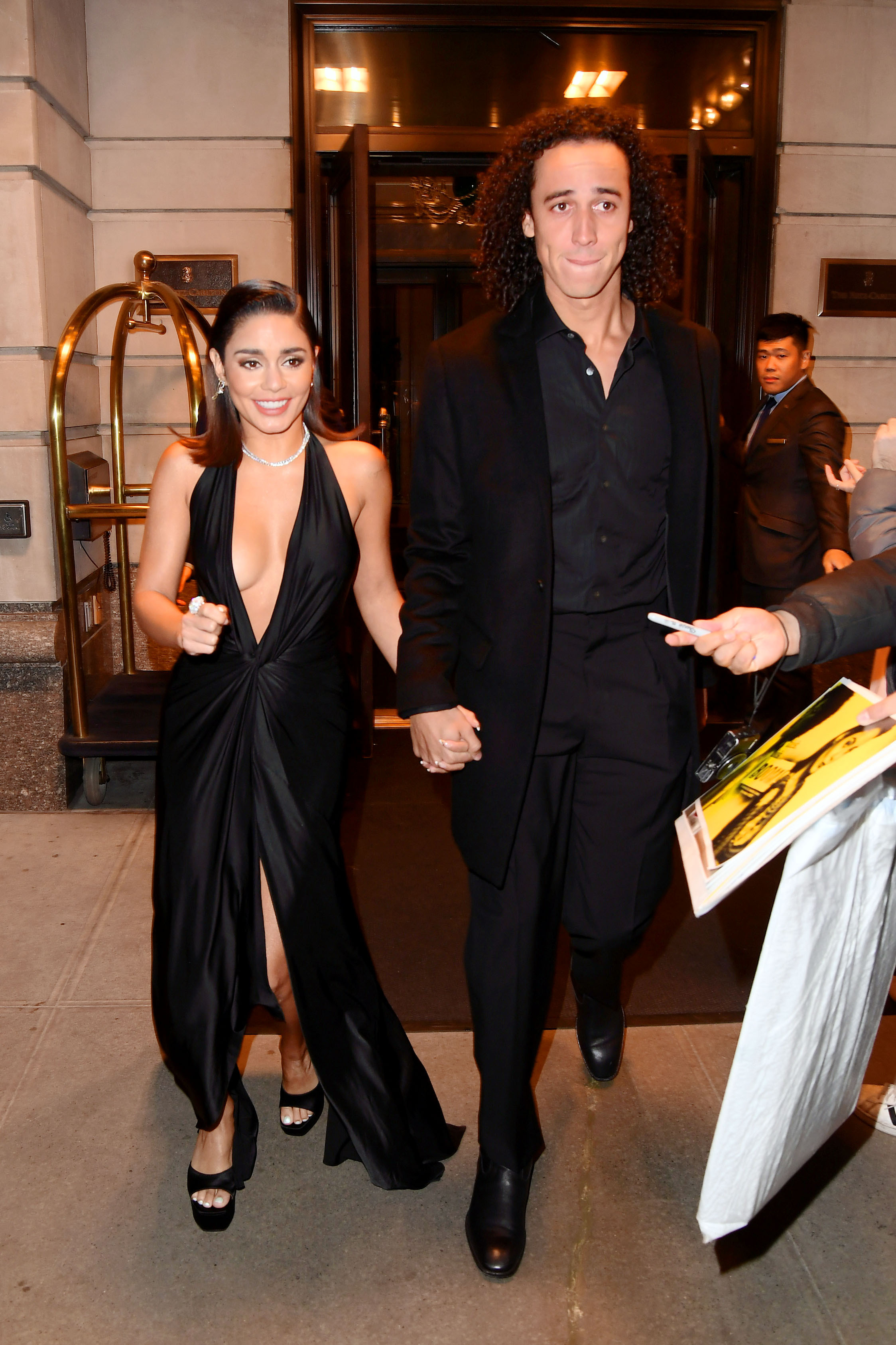 Vanessa Hudgens & Boyfriend Cole Tucker Hold Hands at The Rolling