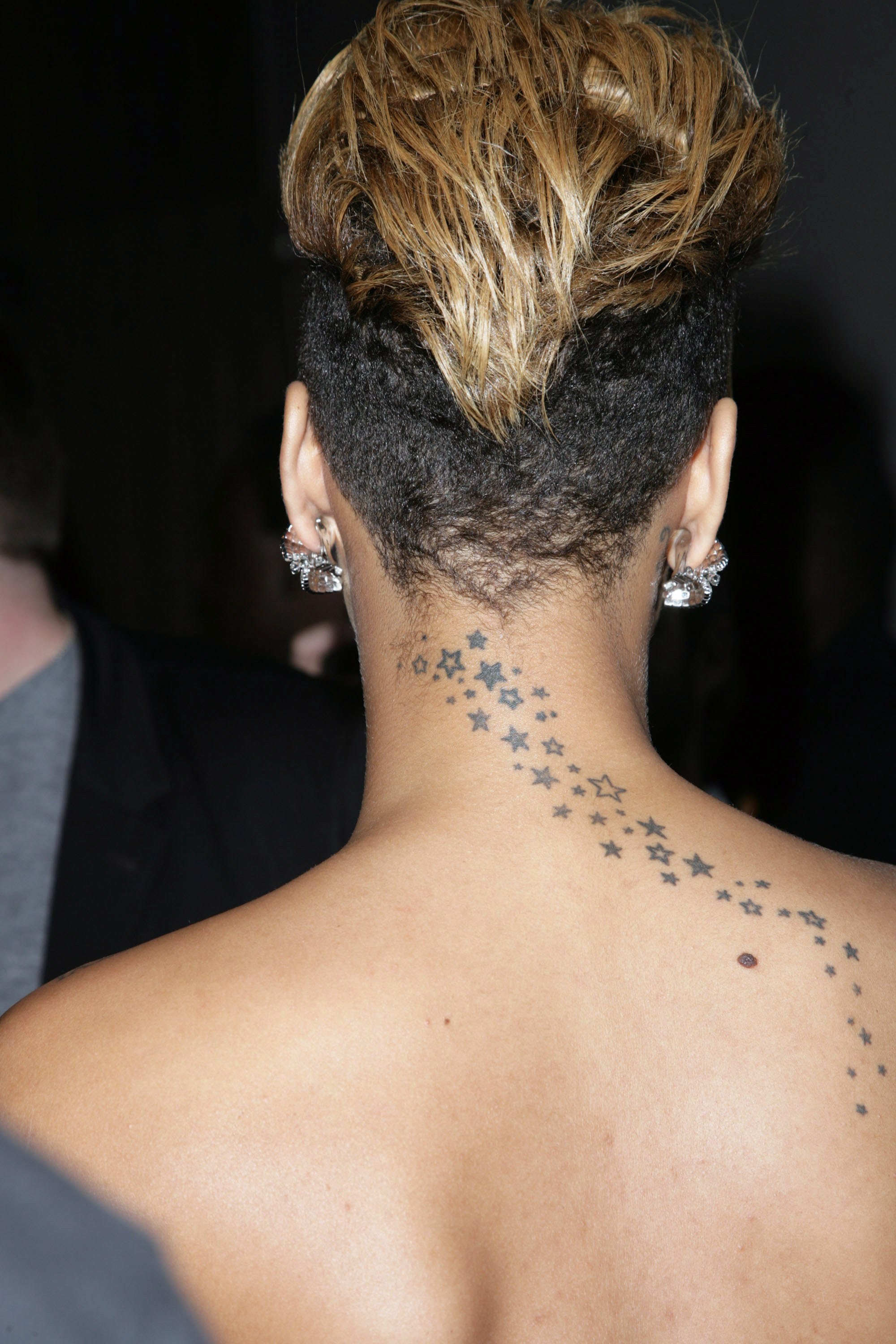 Beauty | Rihanna tattoo, Celebrity tattoos, Weird tattoos