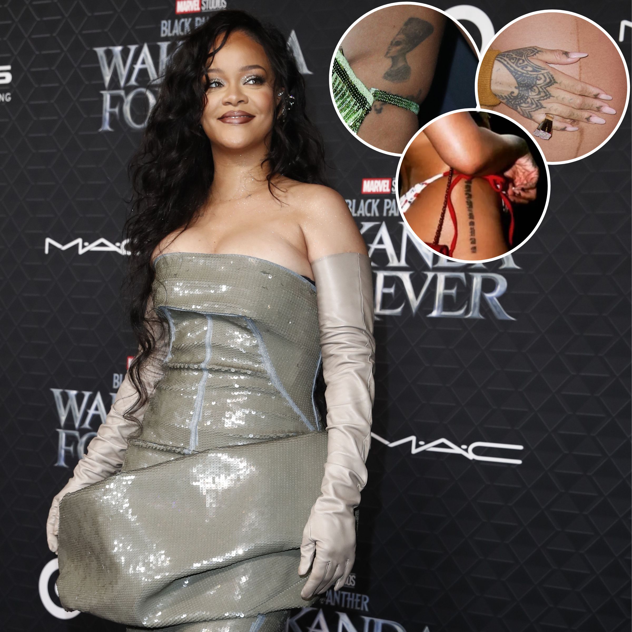 Celebritattoo — Rihanna | Rihanna's “Shhh…” tattoo. Tattoo artist:...