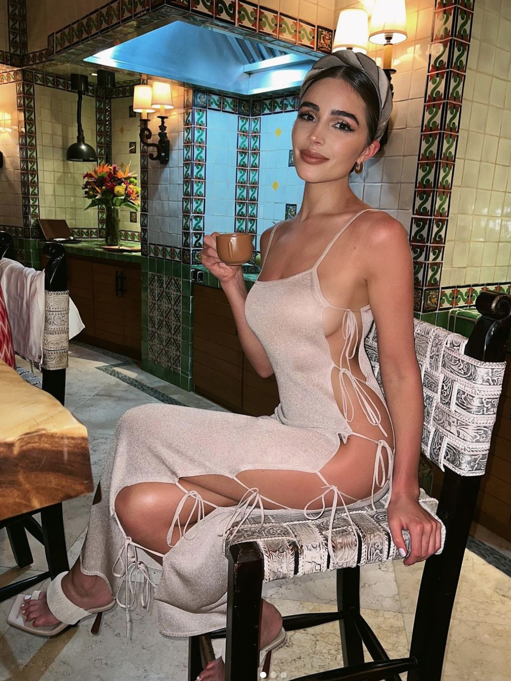 Aurora Culpo In Sheer Lingerie Is 'The Hot Sister