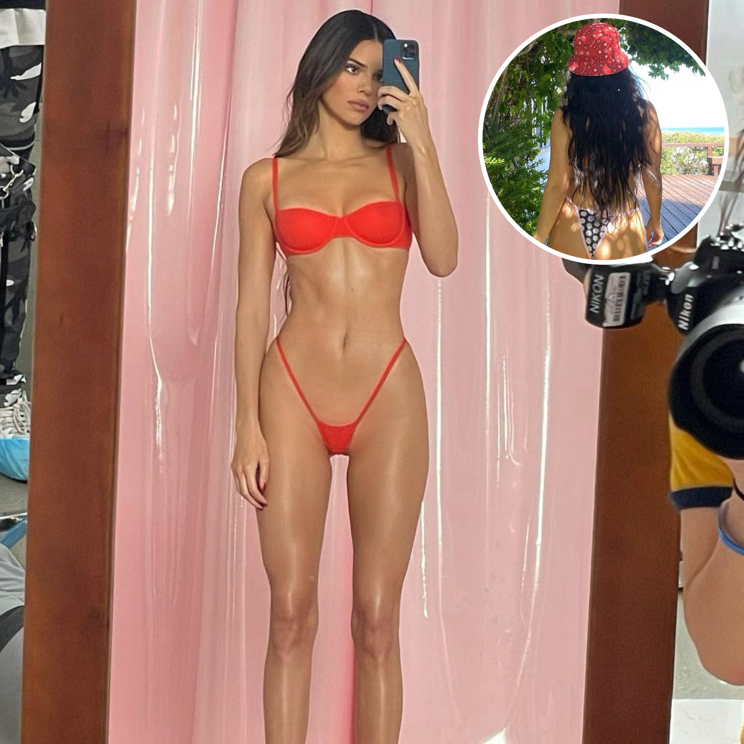 Kim Kardashian Ass Porn Captions - Kardashian-Jenner Women Wearing Thongs: See Photos!