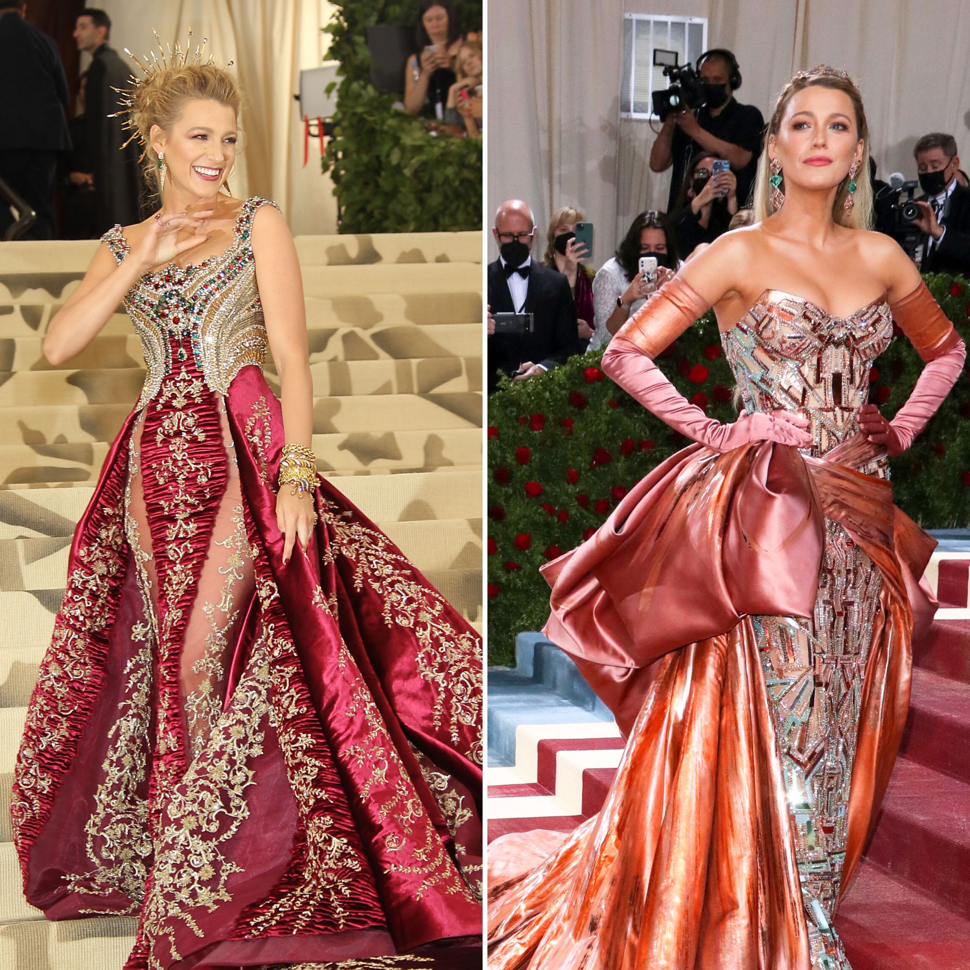 Blake lively red shop dress met gala