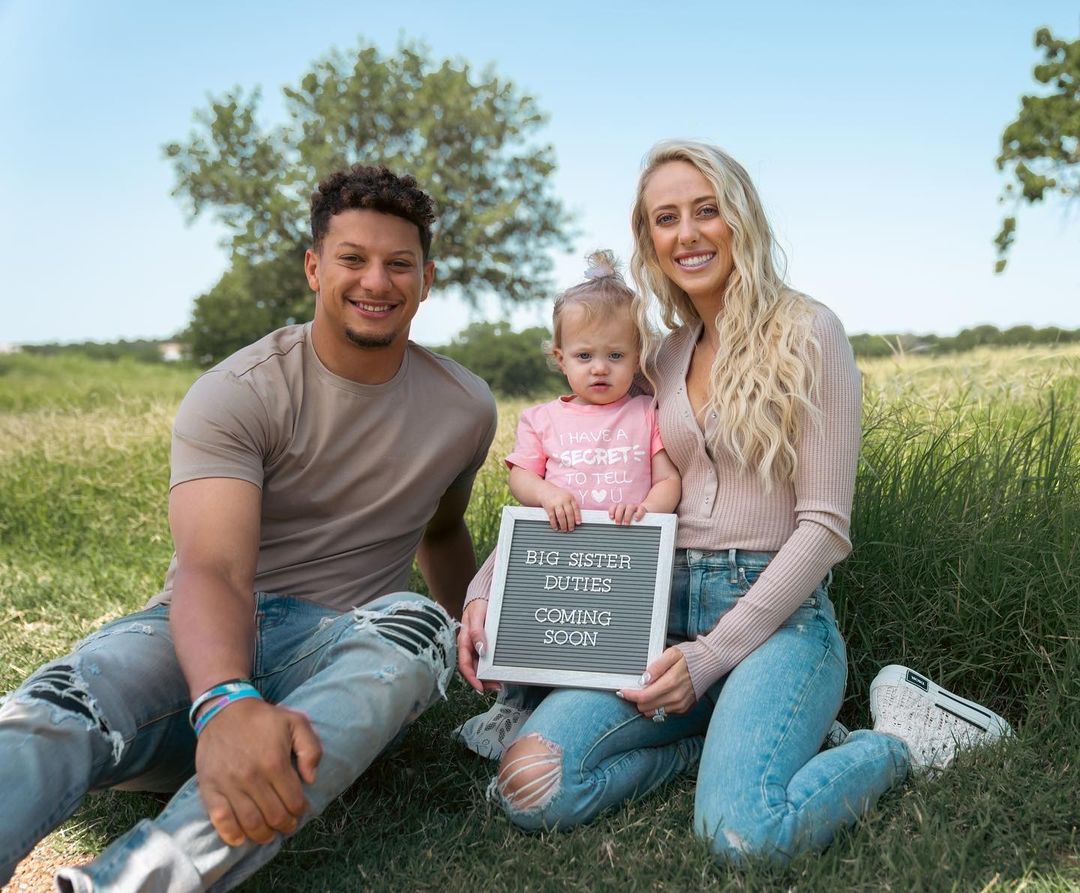 Patrick Mahomes gives baby name update with fiancée Brittany Matthews