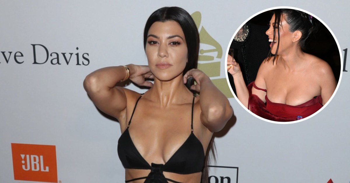 Kourtney Kardashian Braless: Photos of Her Not Wearing a Bra