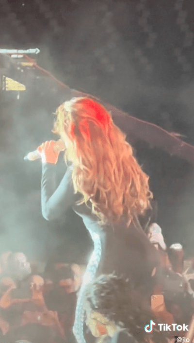 Jennifer Lopez nipple slip wardrobe malfunction during tour