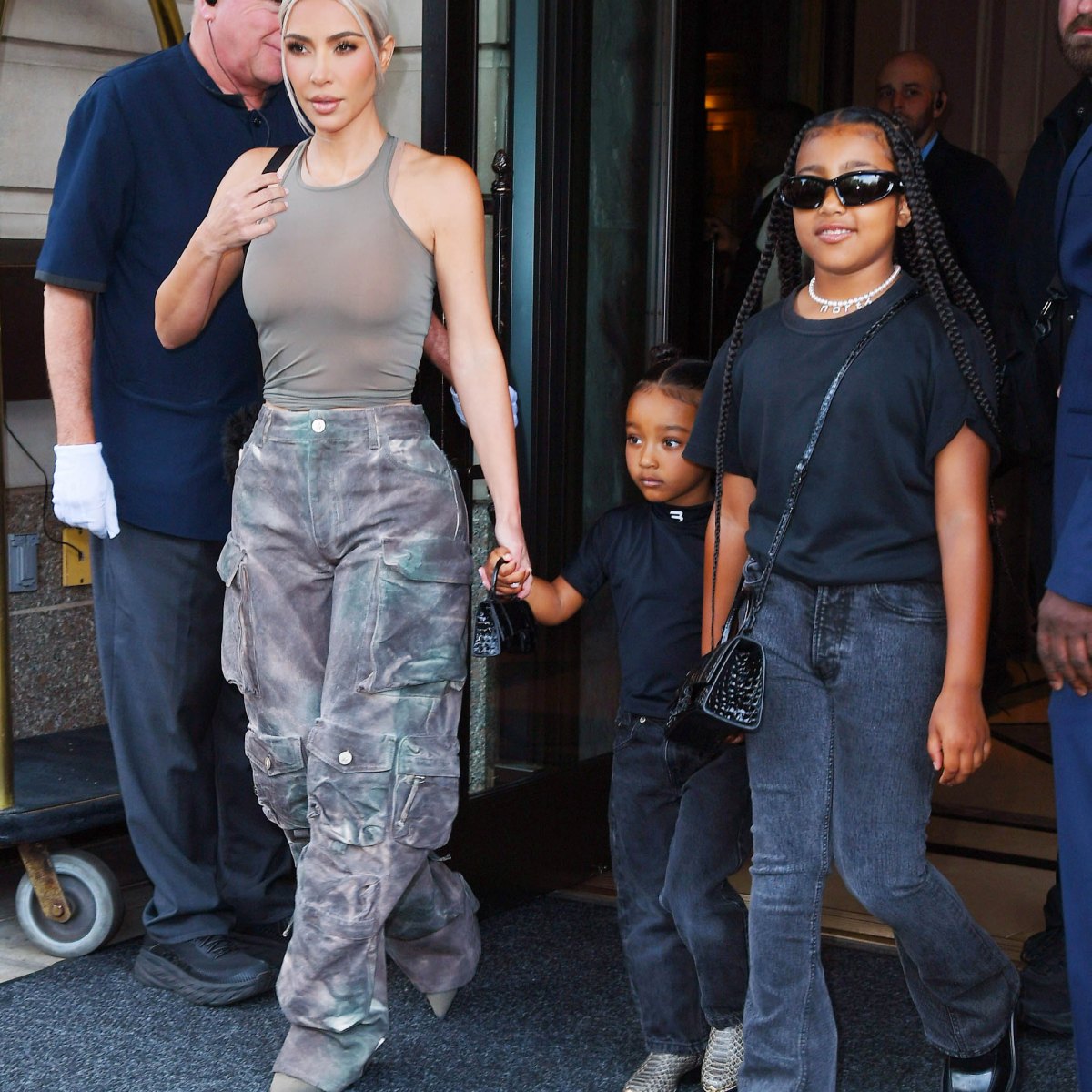 Kim Kardashian Takes Her Kids to the American Dream Mall in NJ