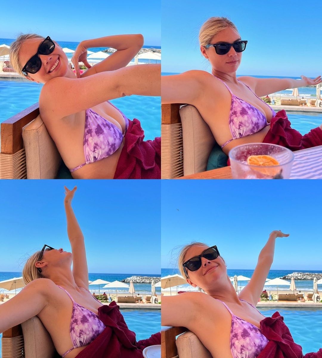 Kate Upton Rocks Blue Bikini While In St. Barts: Photos