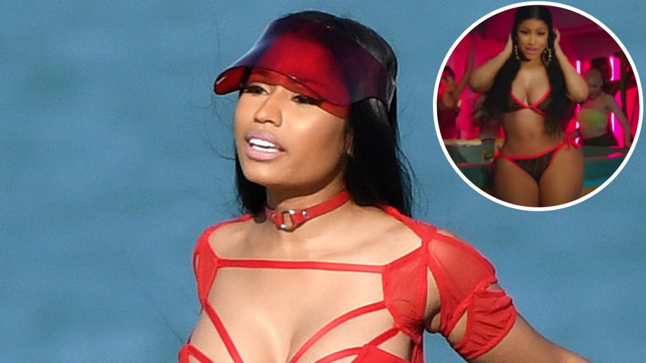 PICS] Nicki Minaj's Nip Slip — Singer Wears No Bra Under Jacket – Hollywood  Life