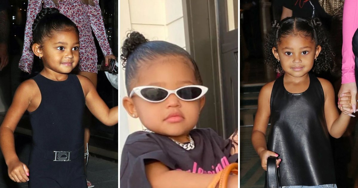 Photos from Kylie Jenner and Stormi Webster Play Dress-Up in Her Closet