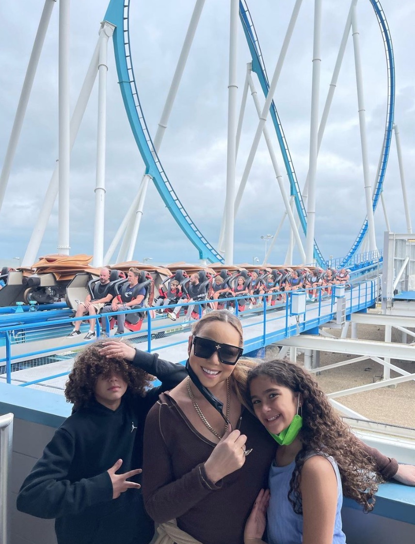 Mariah Carey Monroe Moroccan Visit Cedar Point Amusement Park