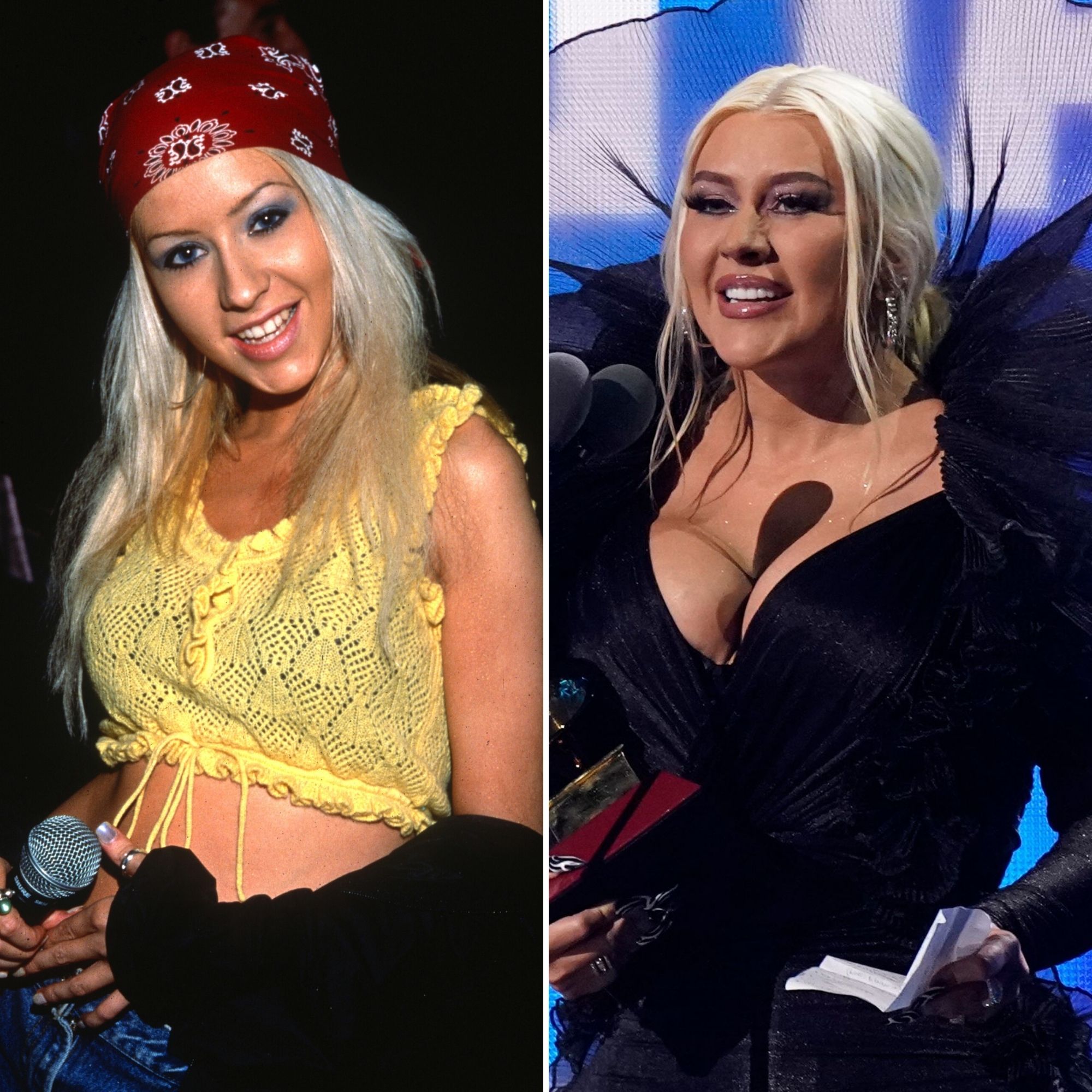 christina aguilera before and after surgery