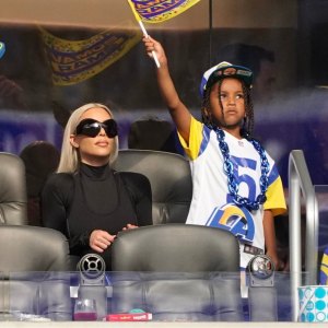 Kim Kardashian Booed At LA Rams Game With Son Saint West: Video